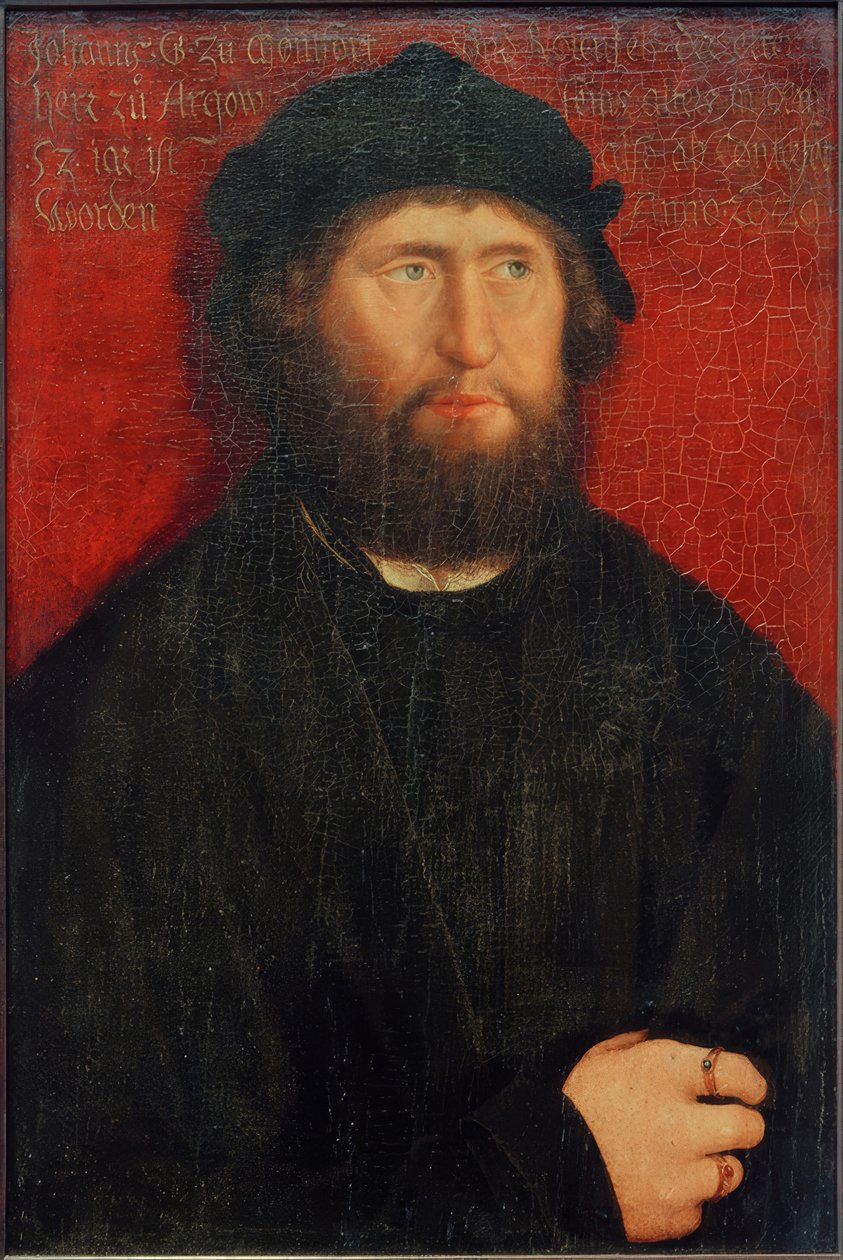 Porträtt av Johann I. Greve av Montfort-Rothenfels av Bernhard Strigel