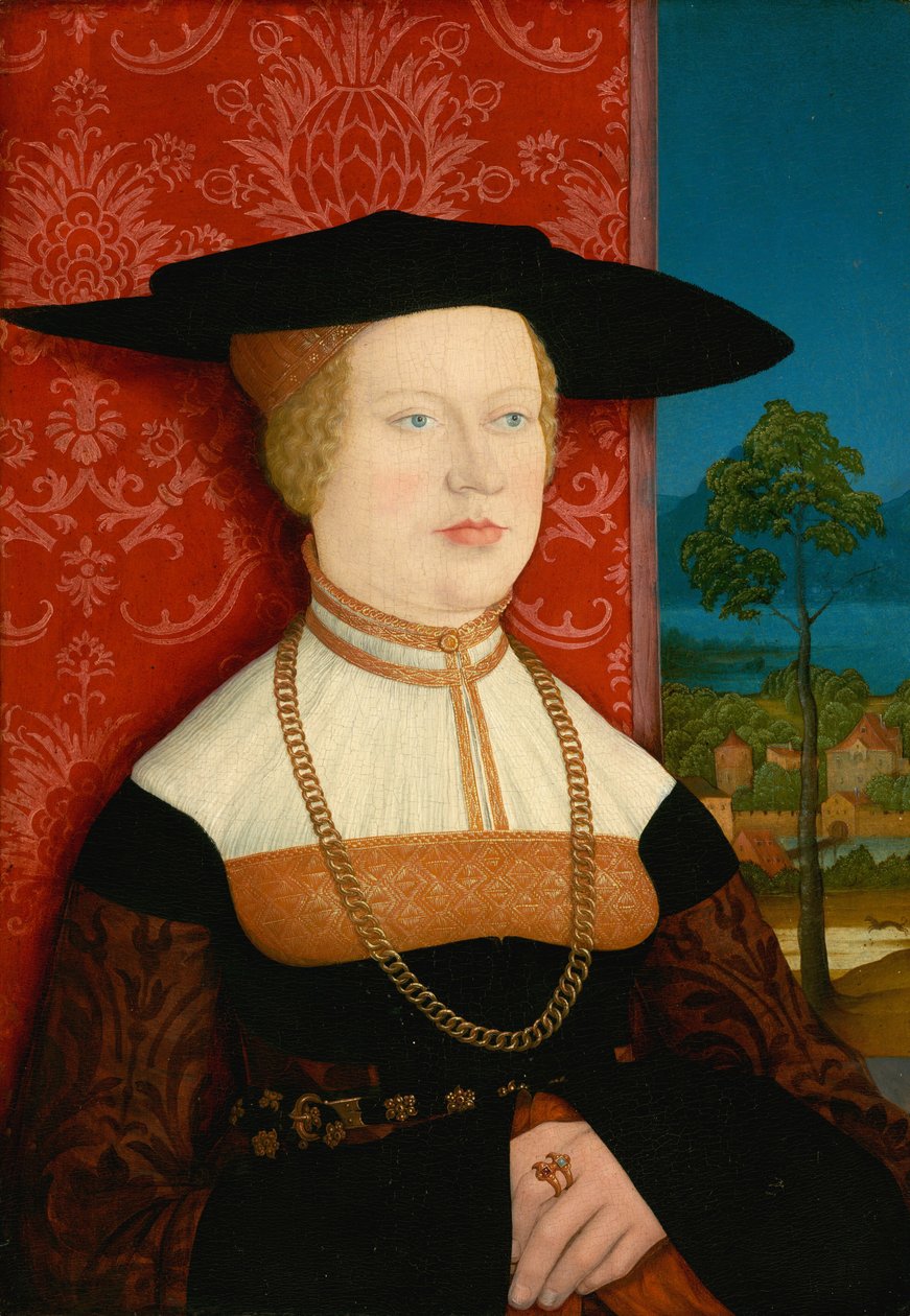 Margarethe Vöhlin [framsida] av Bernhard Strigel