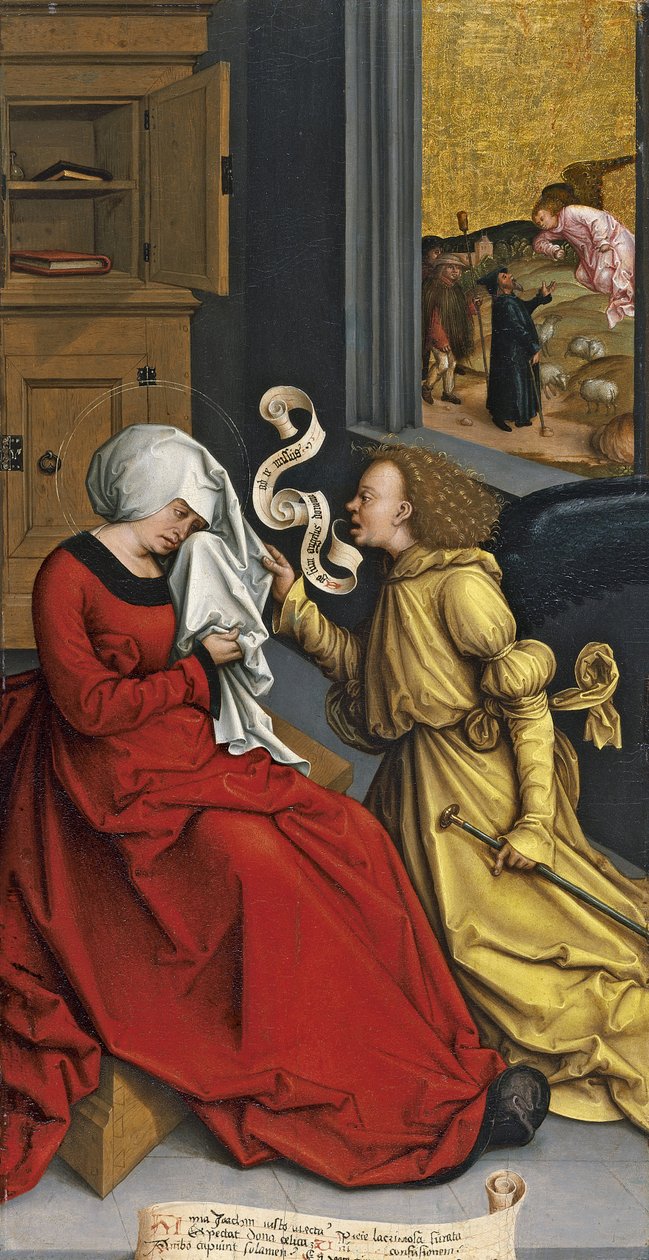 Bebådelsen till Saint Anne, ca. 1505-1510 av Bernhard Strigel