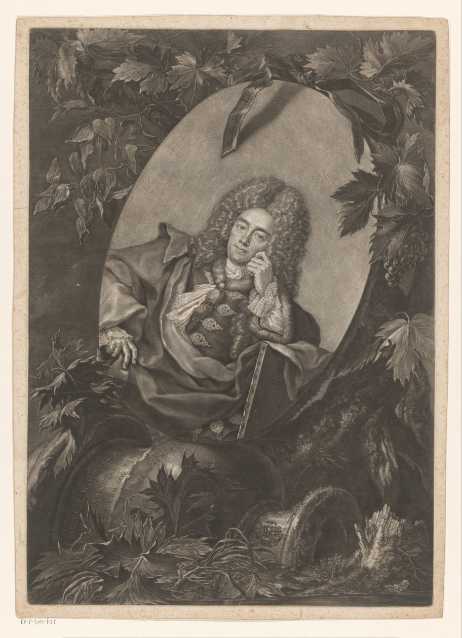 Porträtt av Christoph Ludwig Agricola av Bernhard Vogel