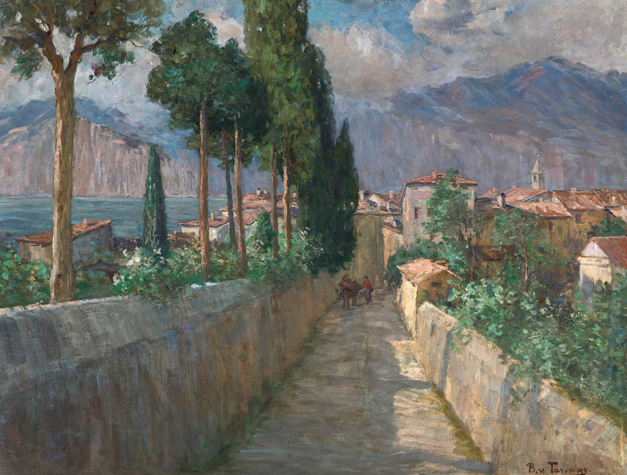 Gränder i Malcesine av Berta von Tarnóczy Sprinzenberg