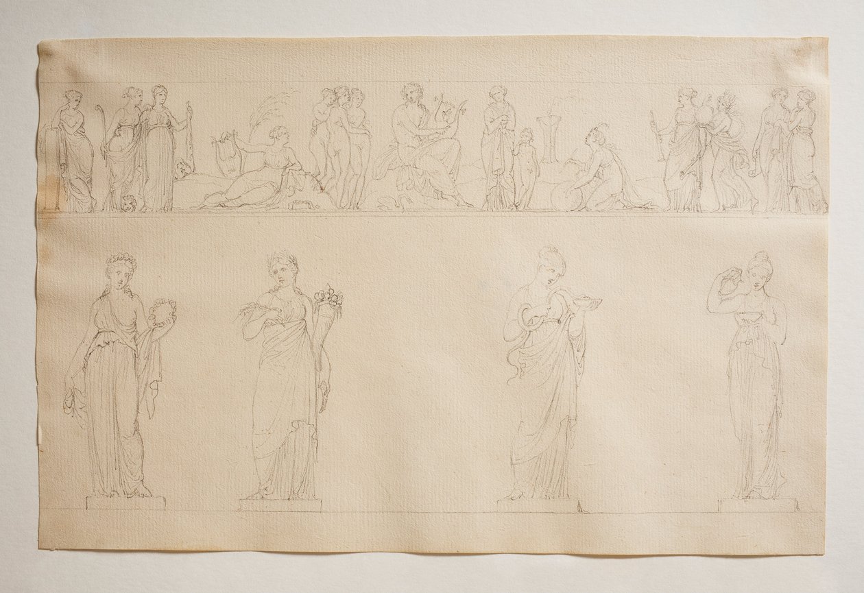 Apollo, nådarna och musorna av Bertel Thorvaldsen