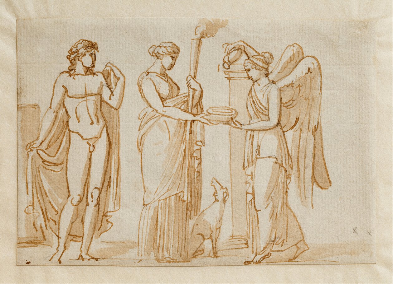 Bacchus, Diana och Victory av Bertel Thorvaldsen