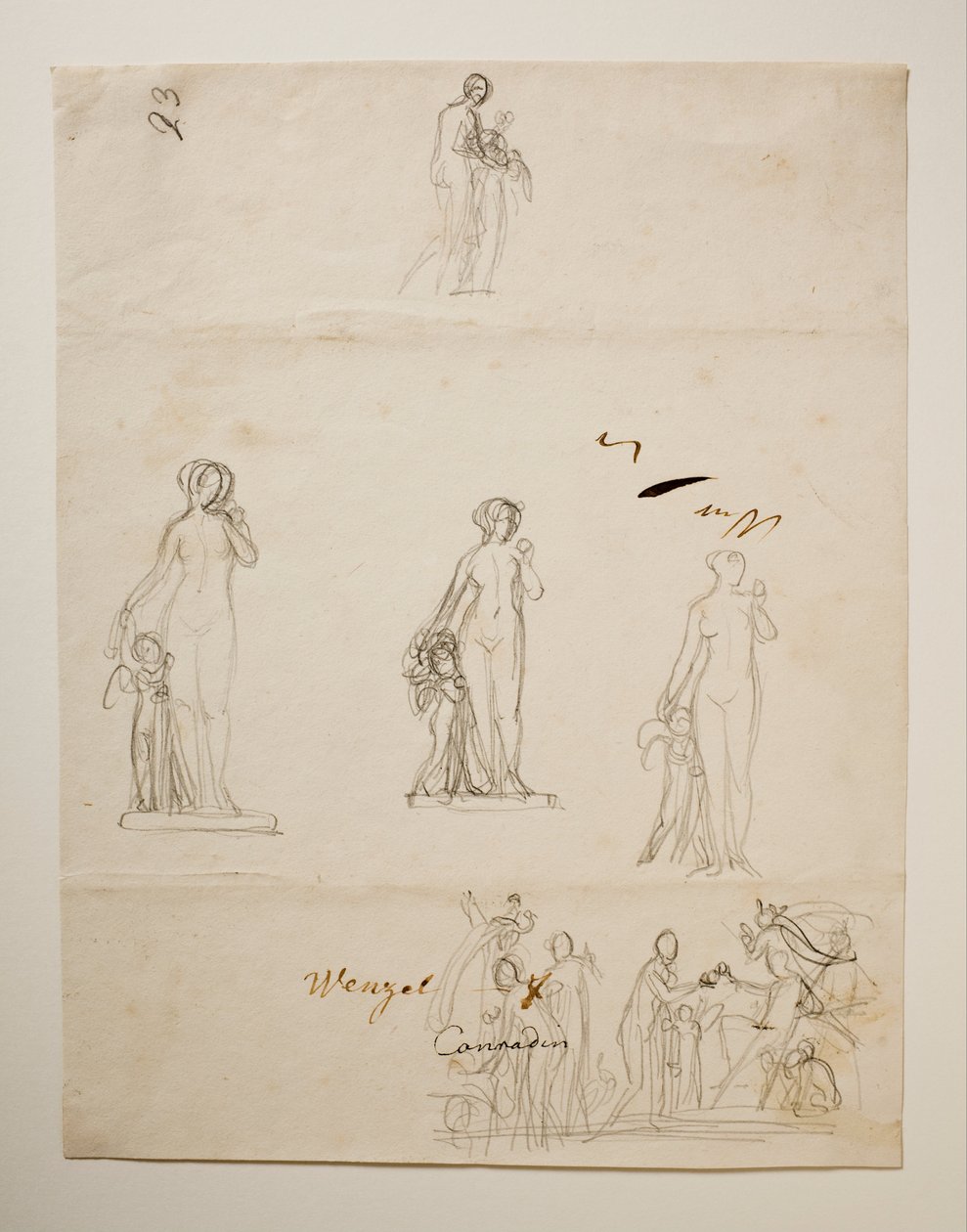 Paris och de tre gudinnorna. Venus och Amor av Bertel Thorvaldsen