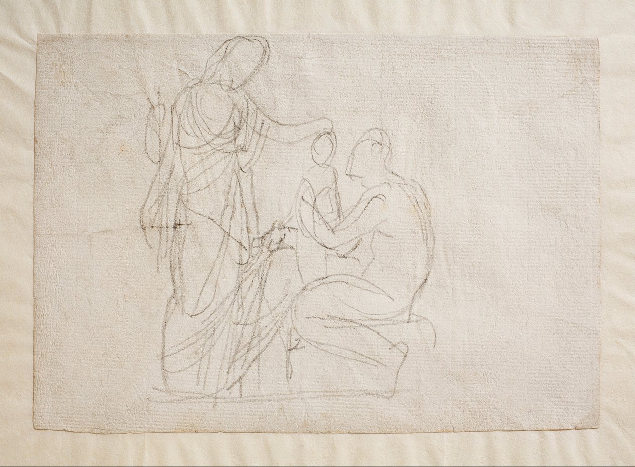 Prometheus och Minerva, av Bertel Thorvaldsen