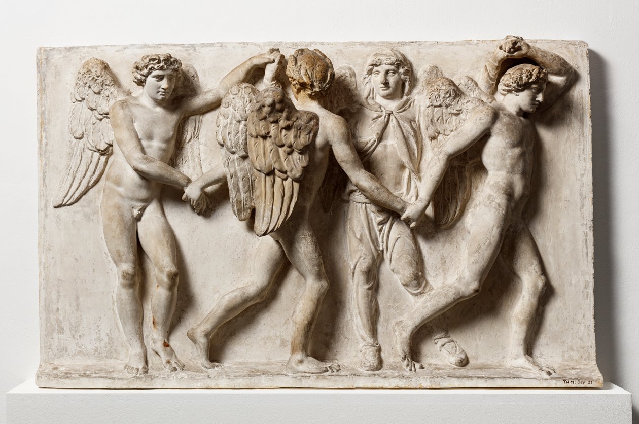 Årstiderna. Symboliserade av fyra människofigurer av Bertel Thorvaldsen