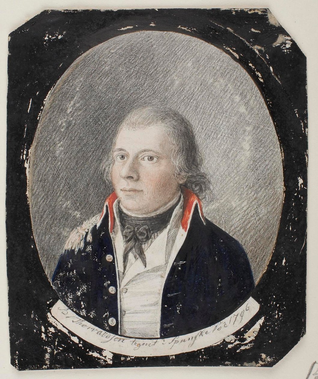 Löjtnant Gerhard Sievers Bille av Bertel Thorvaldsen