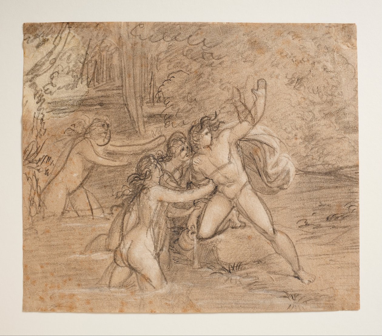 Hylas och vattennymferna av Bertel Thorvaldsen