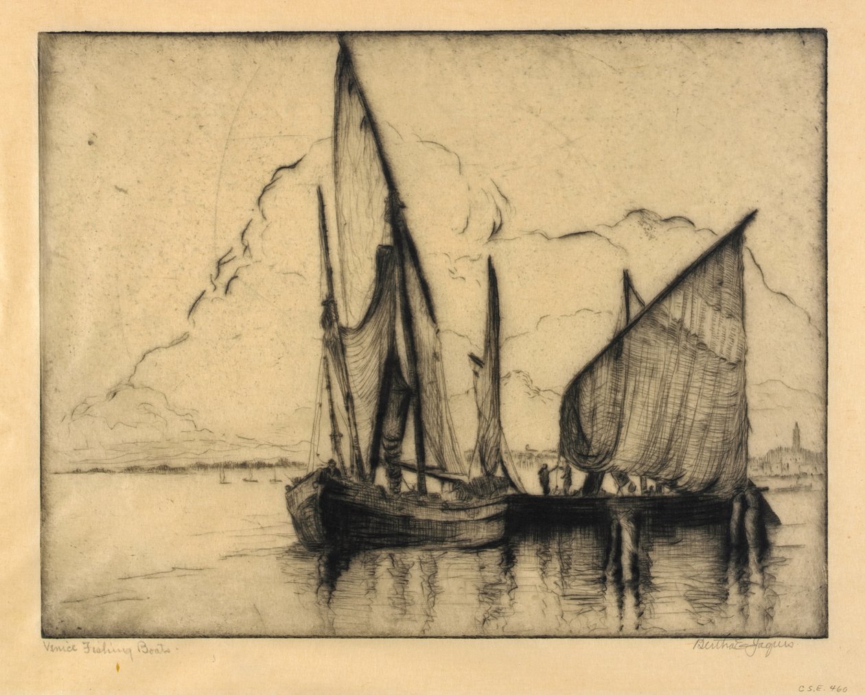 Venice Fiskebåtar av Bertha E. Jaques