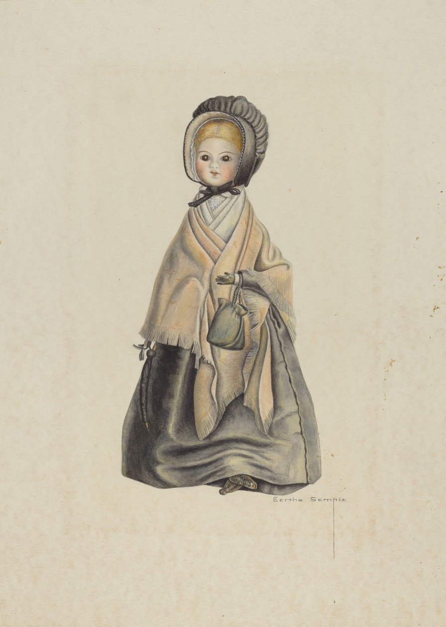 Quaker docka av Bertha Semple