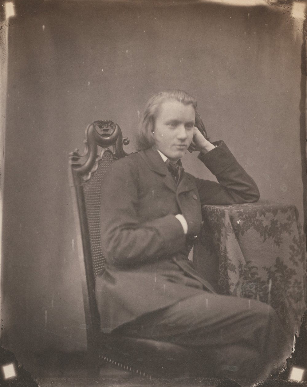 Johannes Brahms, Leipzig, 1853 (foto) av Bertha Wehnert Beckmann