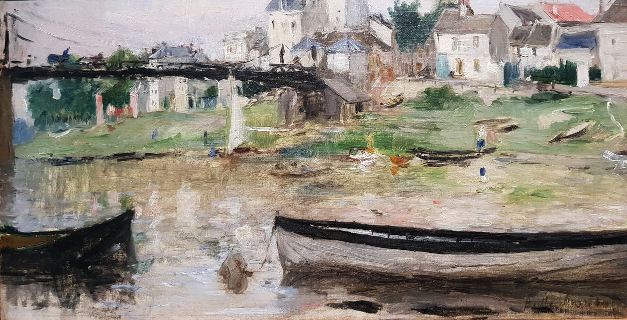 Boats on the River Seine av Berthe Morisot