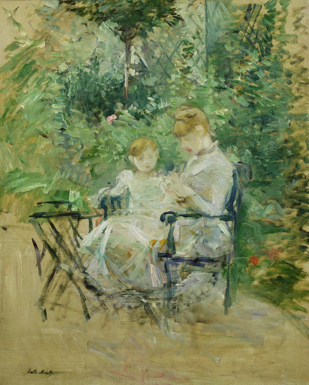 I trädgården, c.1885 av Berthe Morisot
