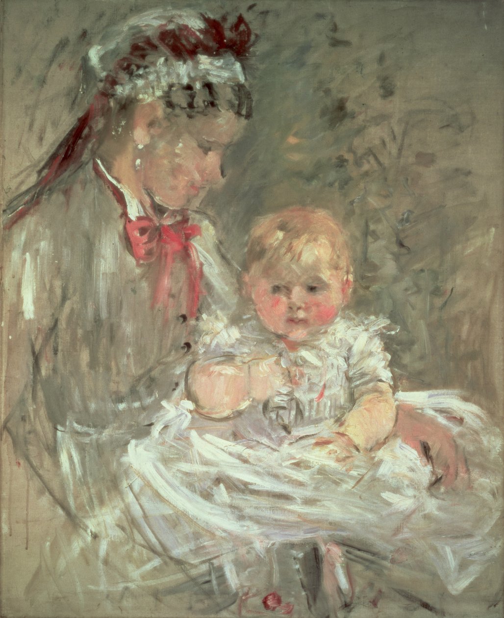 Julie Manet och hennes sjuksköterska av Berthe Morisot