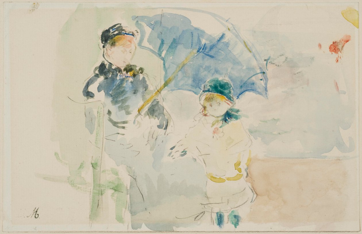 Trevlig strand av Berthe Morisot
