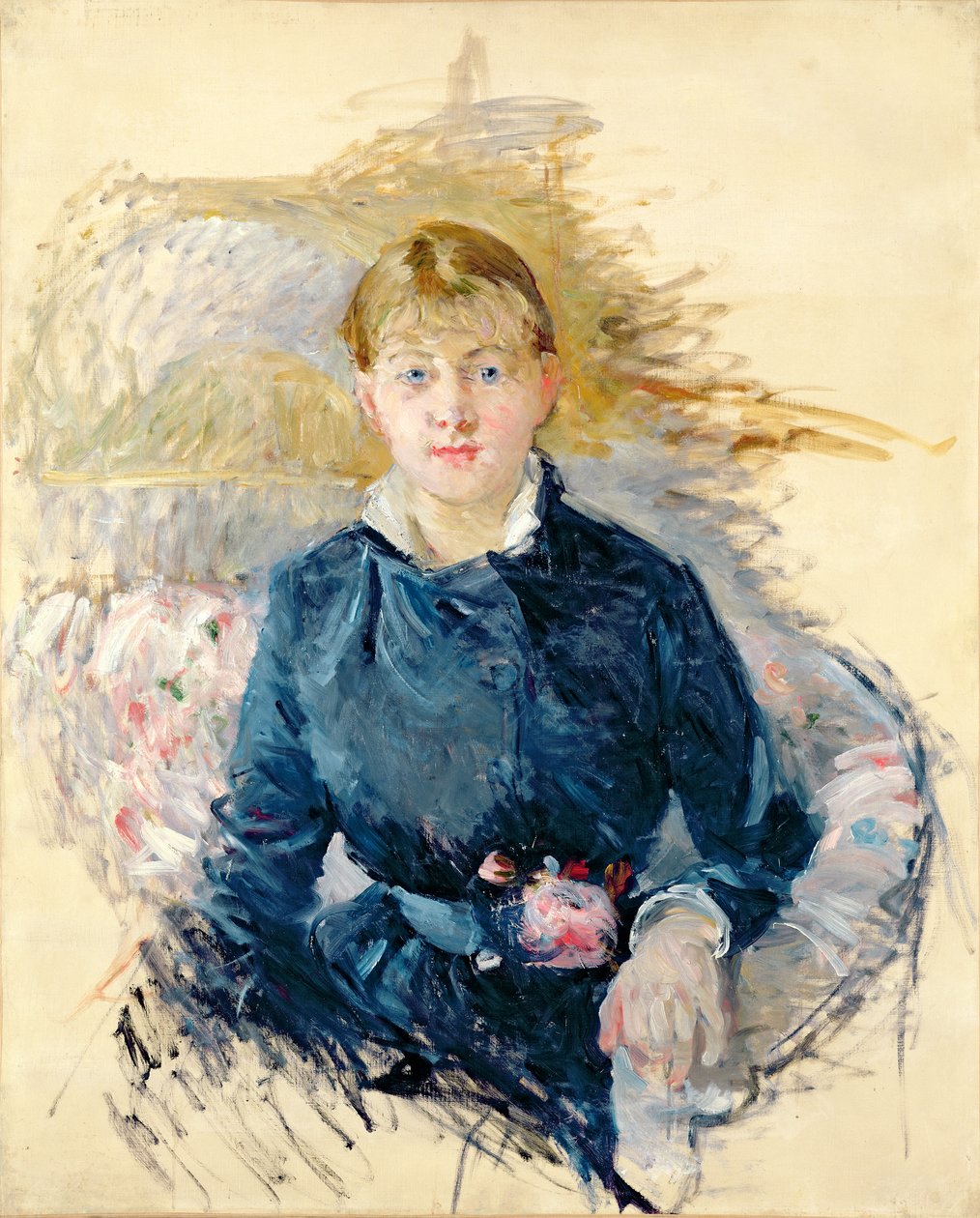 Porträtt av Louise Riesener, 1881 av Berthe Morisot