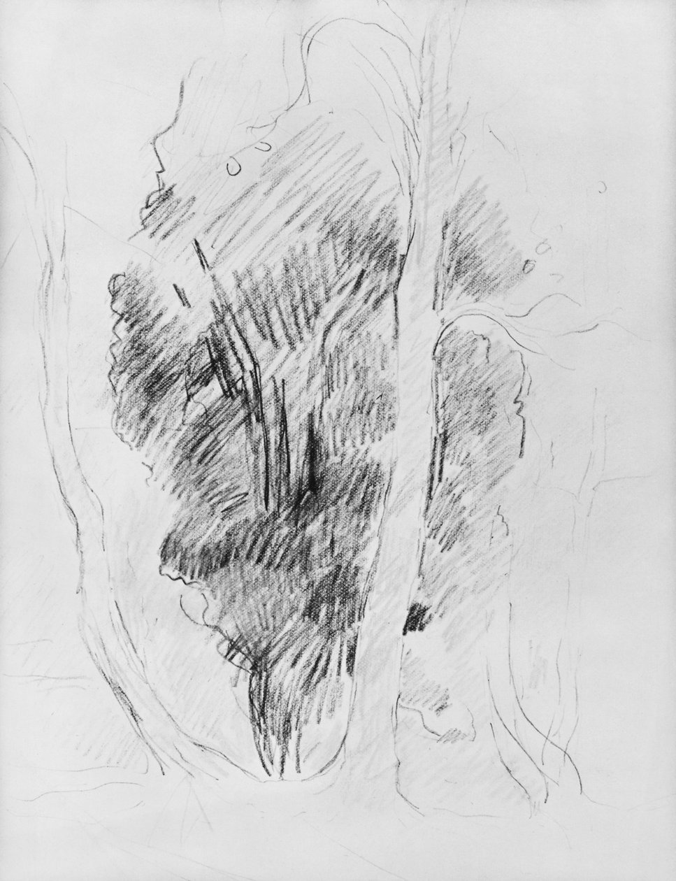 Studie av träd, 1893 av Berthe Morisot