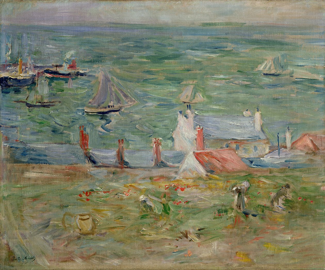 Porten i Gorey på Jersey, 1886 av Berthe Morisot