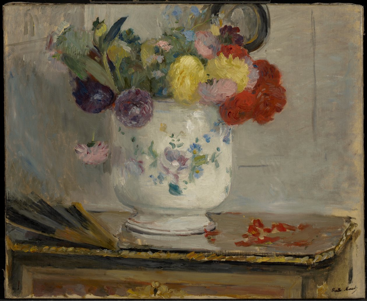 Dahlior av Berthe Morisot