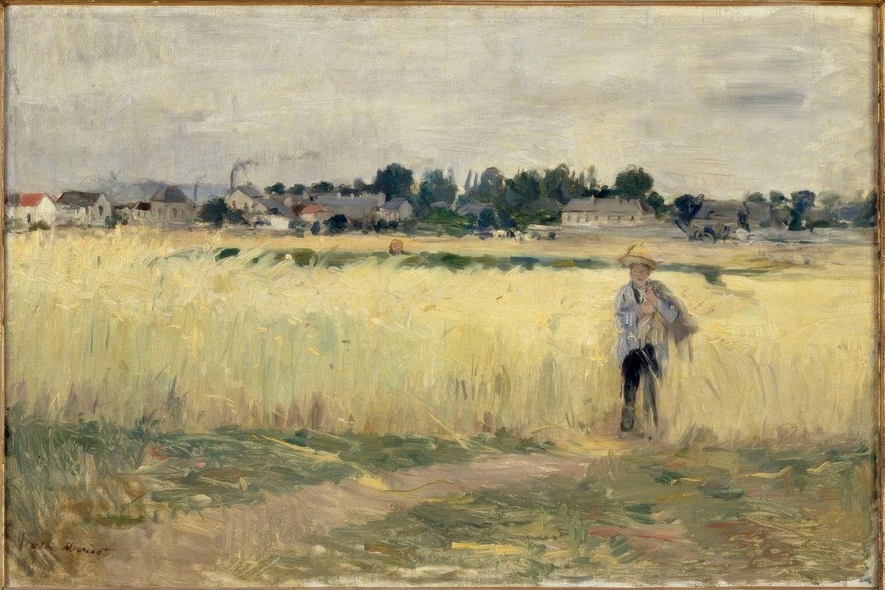 I vetet vid Gennevilliers av Berthe Morisot
