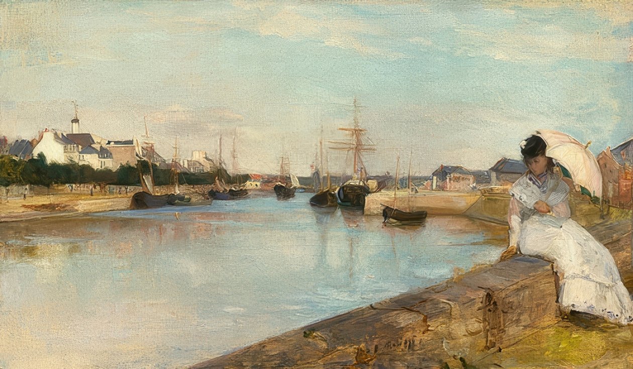 Hamnen i Lorient. 1869 av Berthe Morisot
