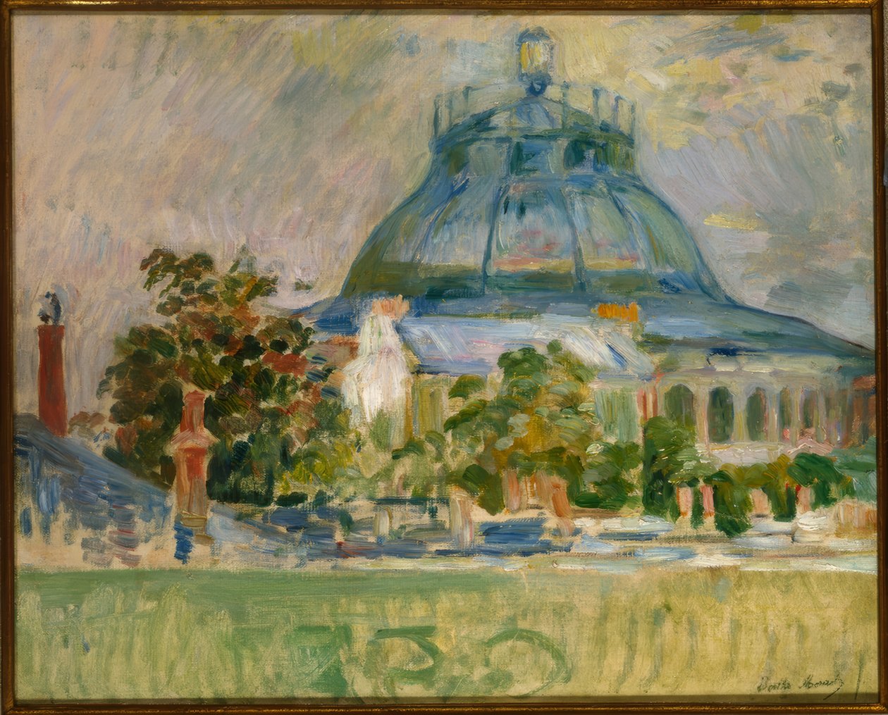 Tjurfäktningsarenans kupol på Pergolesi Street av Berthe Morisot