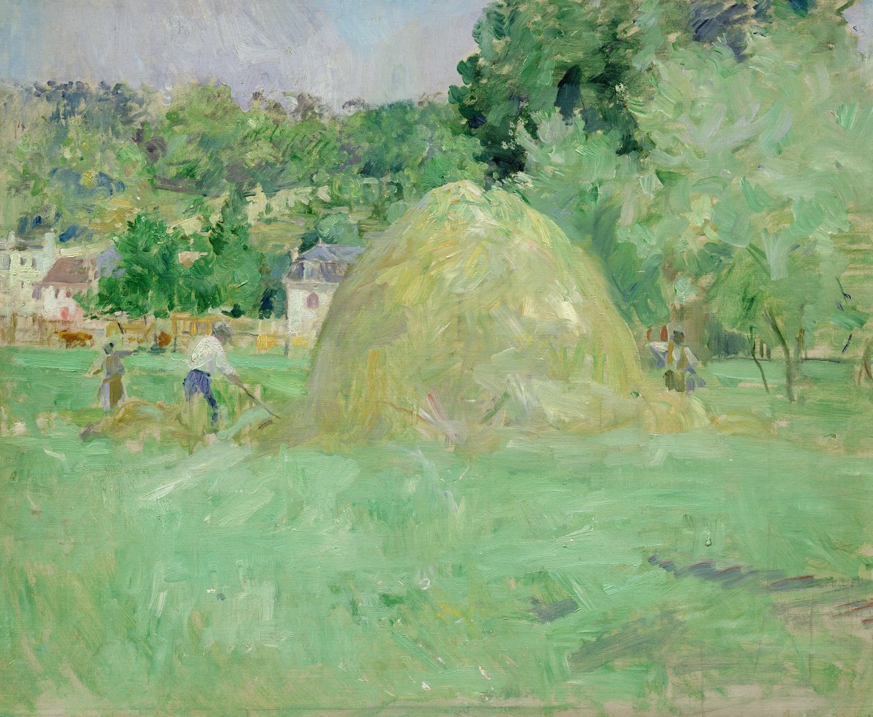 Höstackar vid Bougival, 1883 av Berthe Morisot