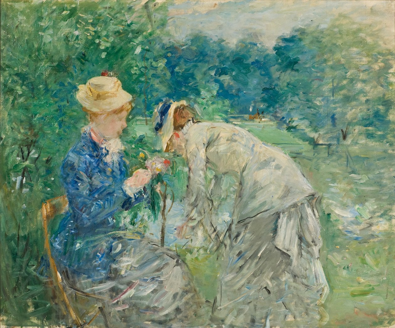 I Bois de Boulogne, c.1875-9 av Berthe Morisot