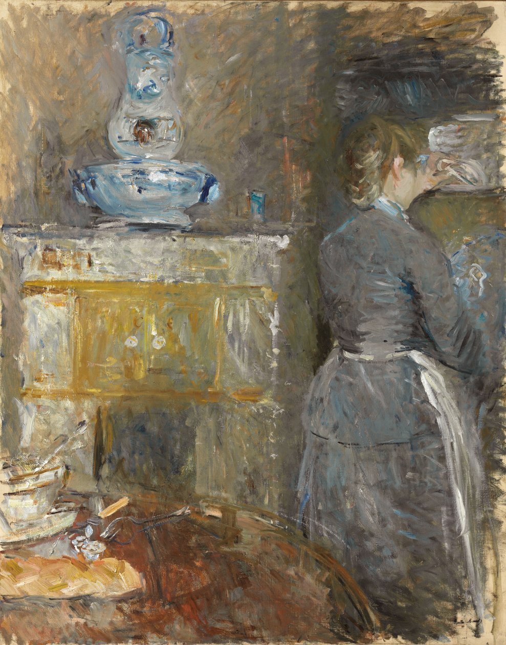 I matsalen; I matsalen, 1880 av Berthe Morisot