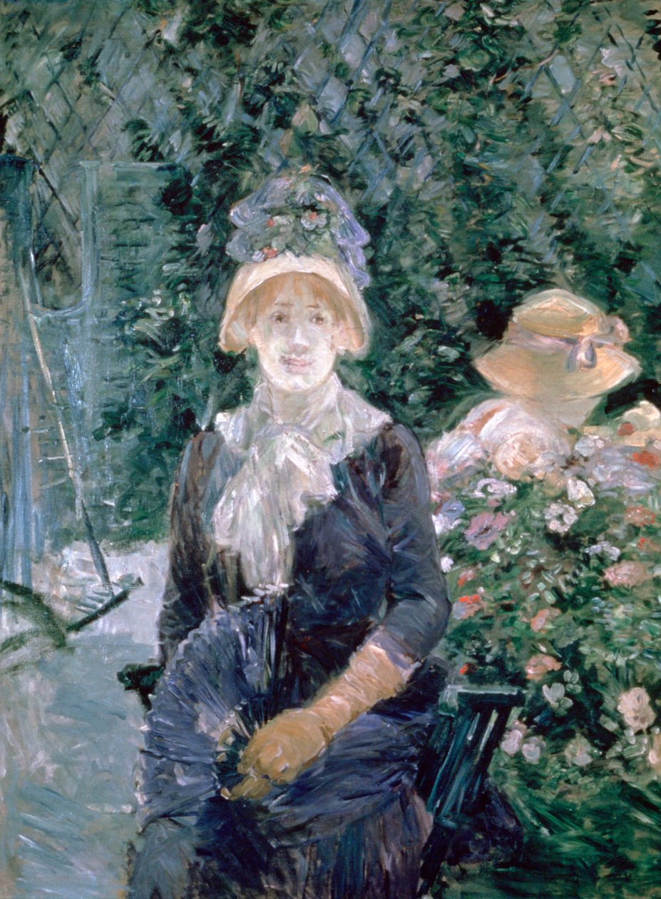 I trädgården, 1883 av Berthe Morisot