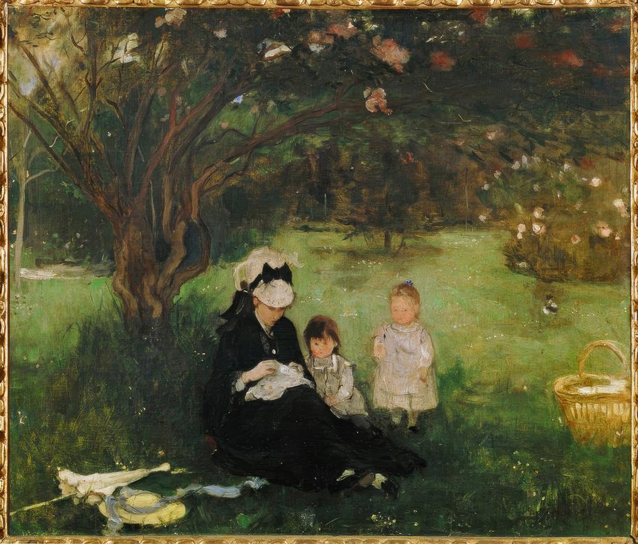Lila i Maurecourt av Berthe Morisot