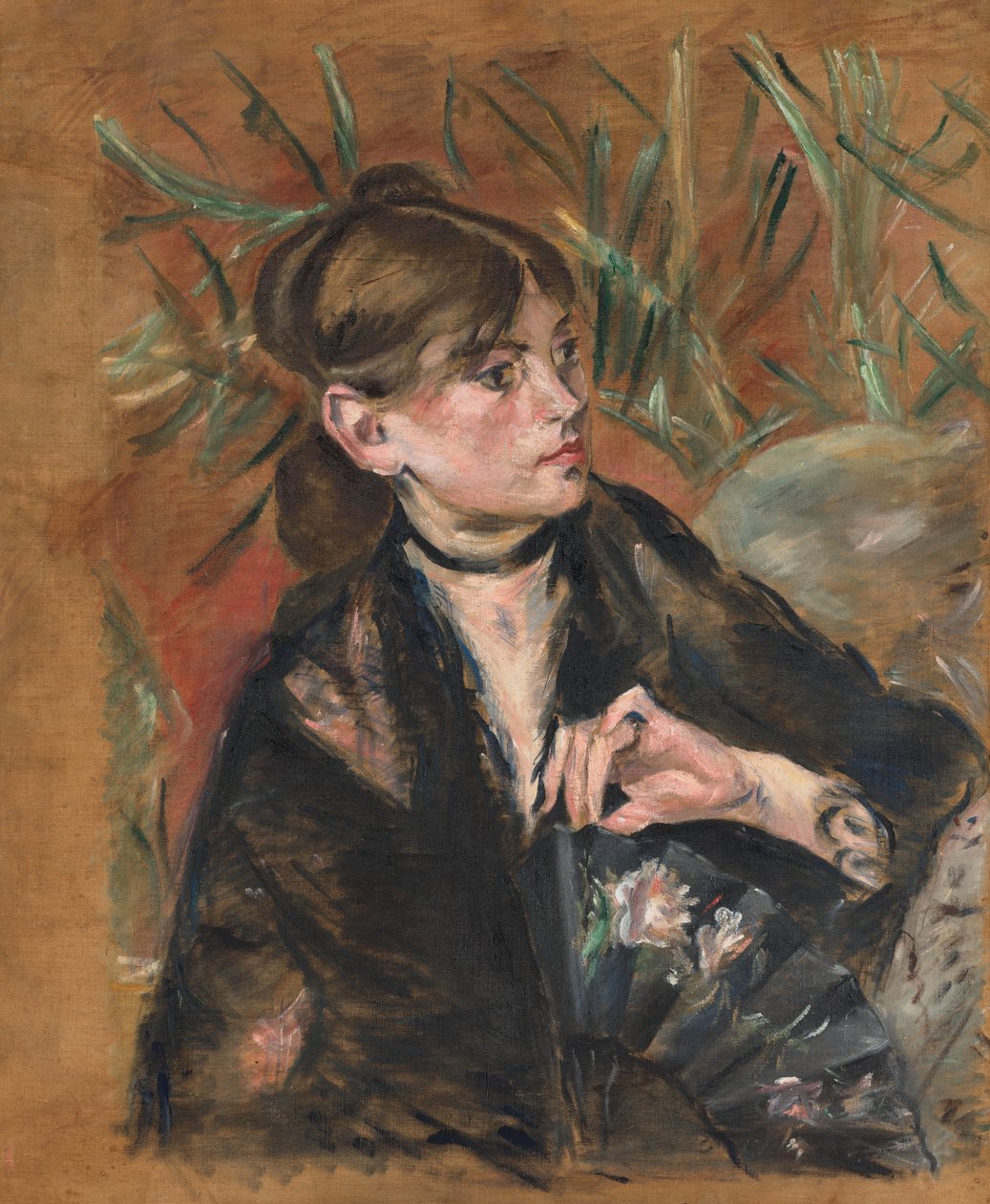 Liten flicka med blont hår av Berthe Morisot