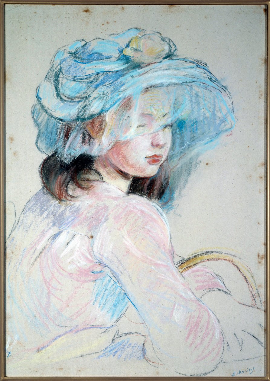 Liten flicka med korg av Berthe Morisot