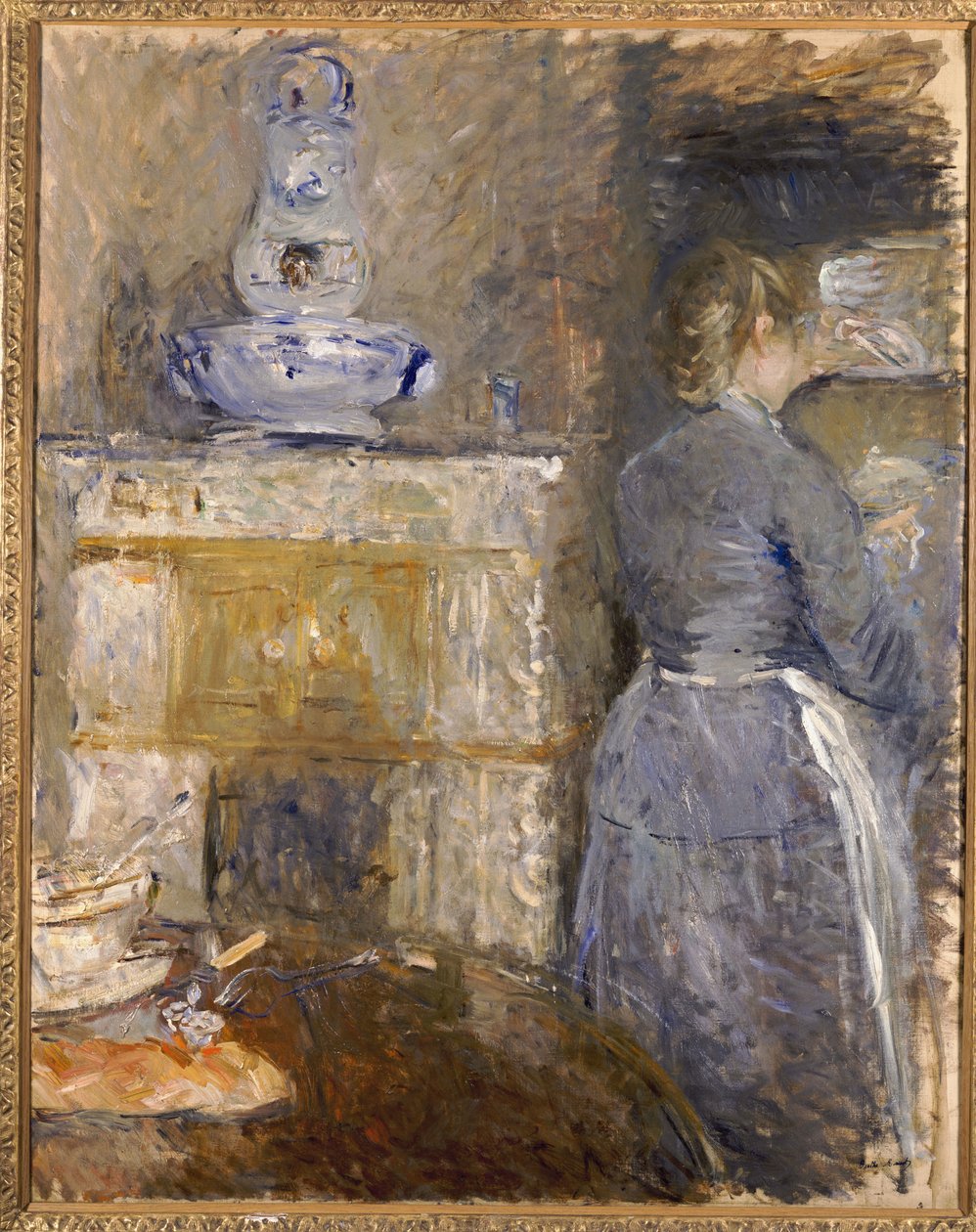 Matsalen för familjen Rouart, Avenue d"Eylau, 1880 av Berthe Morisot