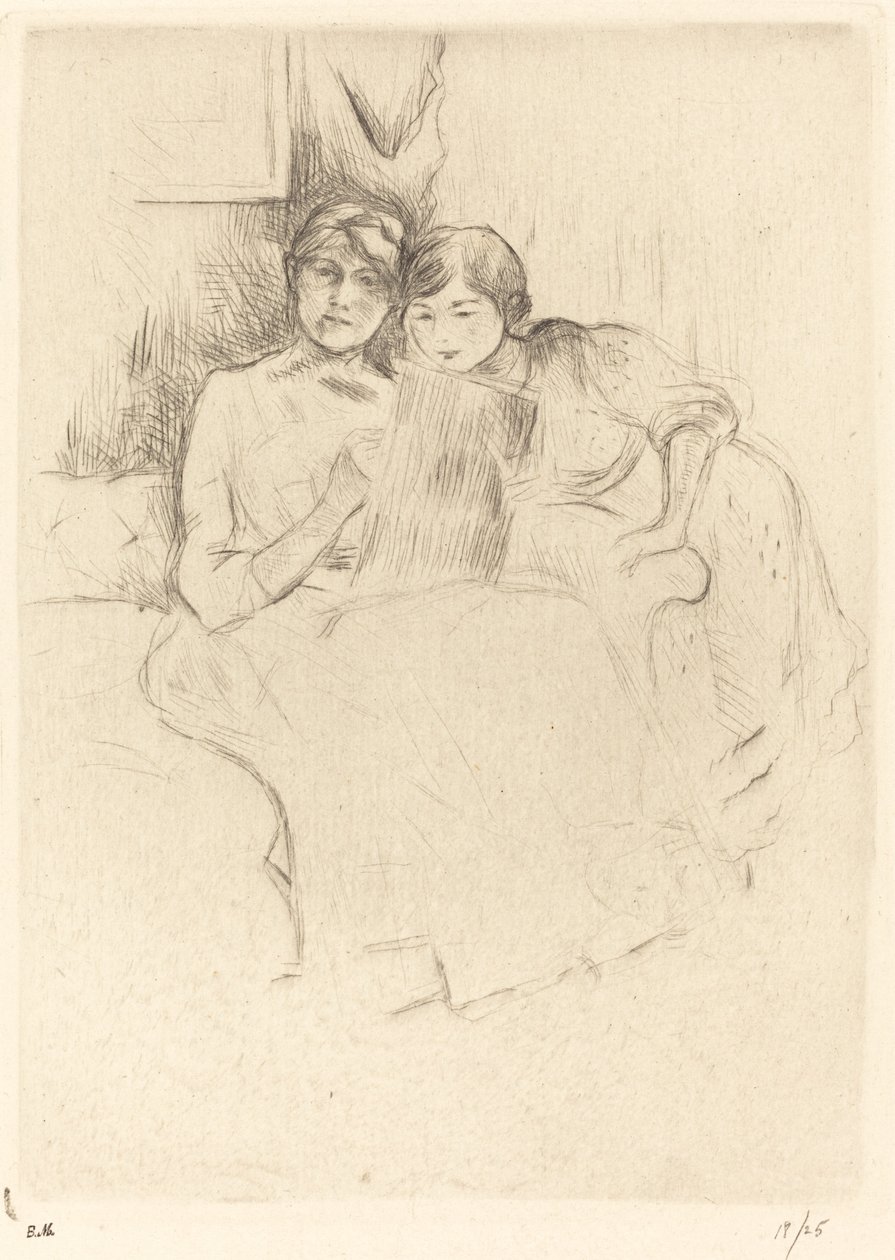 Teckningslektionen av Berthe Morisot