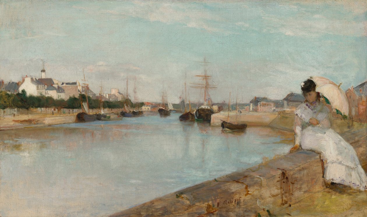 Hamnen i Lorient av Berthe Morisot