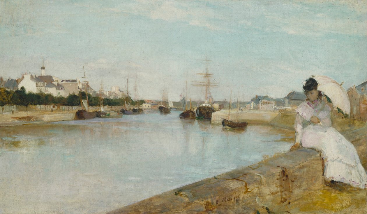 Hamnen i Lorient, 1869 av Berthe Morisot