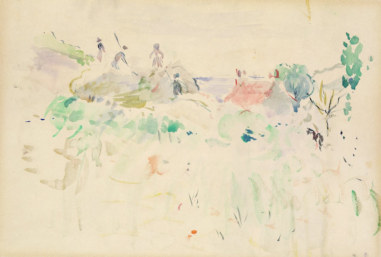 Höstackarna i Jersey, 1886 av Berthe Morisot
