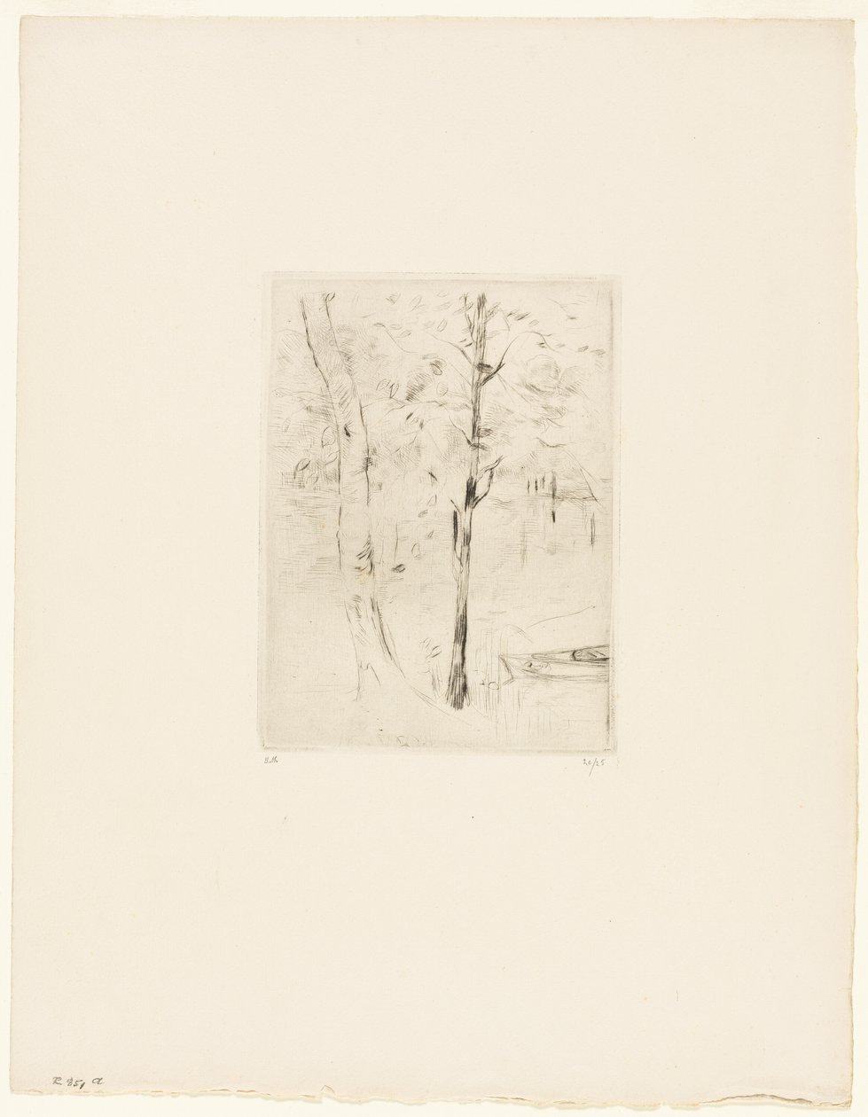 Sjön i Bois de Boulogne av Berthe Morisot