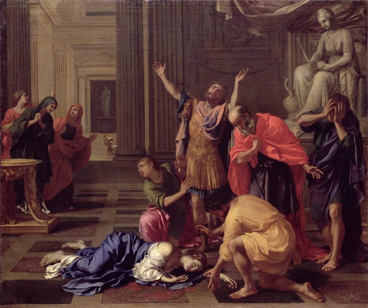 The Death of Lucretia, ca 1660 (olja på duk) av Bertholet Flemal