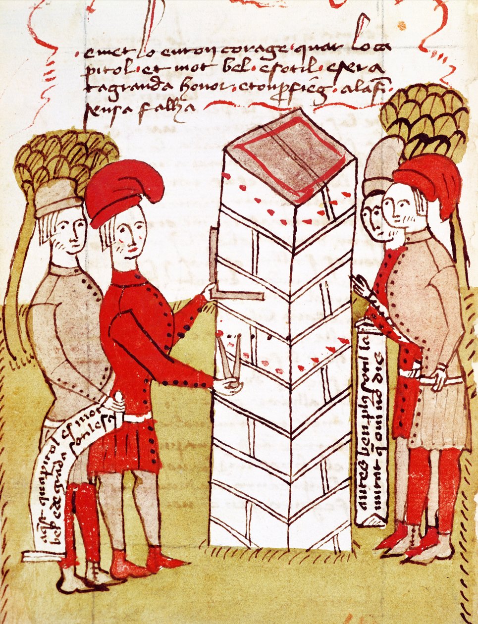 Ms 327 (2) fol. 214v Stonemasons, från 