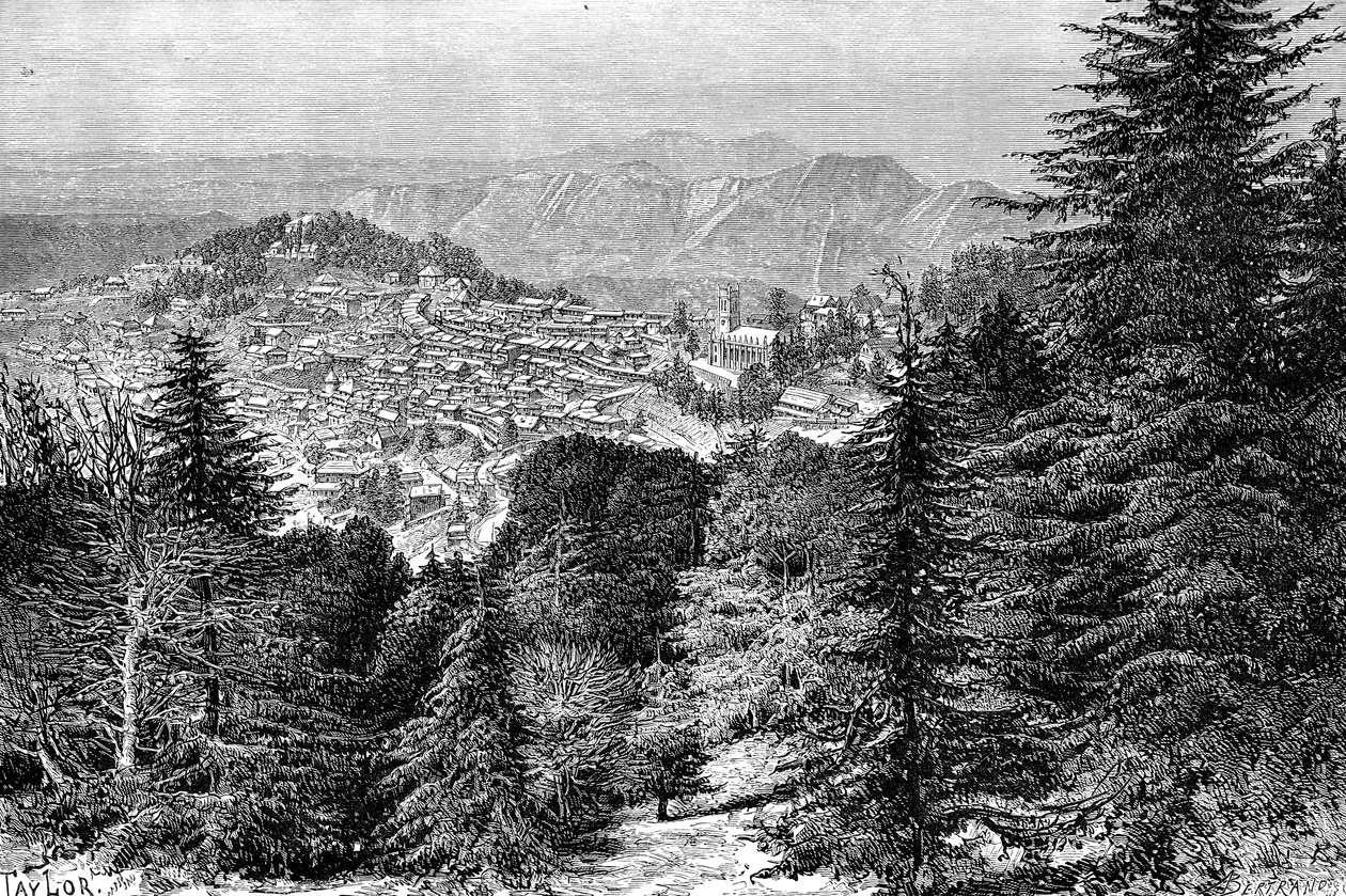 Simla, Indien, 1895. av Auguste Bertrand