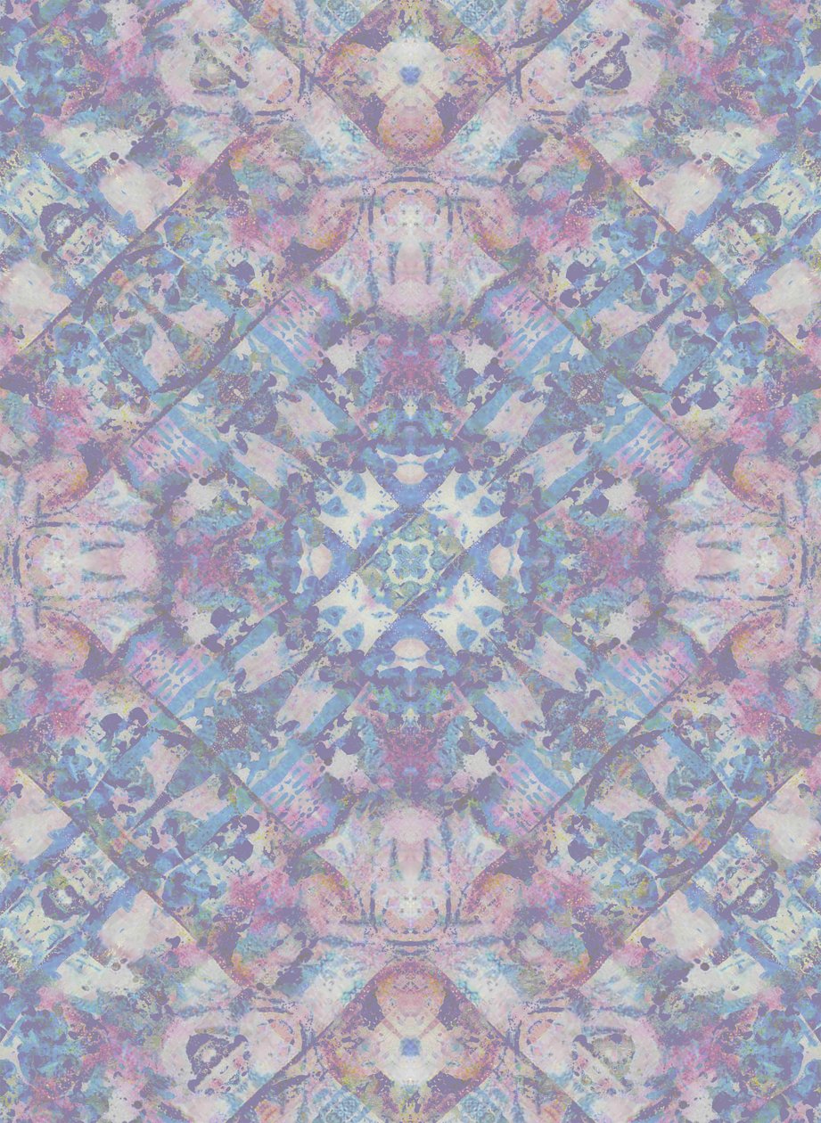 Spring Geo, 2015 (blandteknik, bläck, värmeöverföring, akvarell, illustration, digital) av Beth Travers