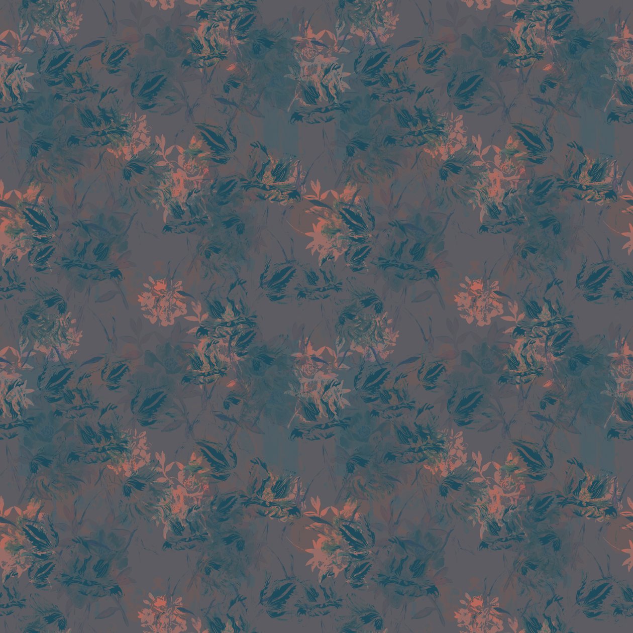 Sunset Flora, 2015 (illustrativt upprepningsmönster) av Beth Travers