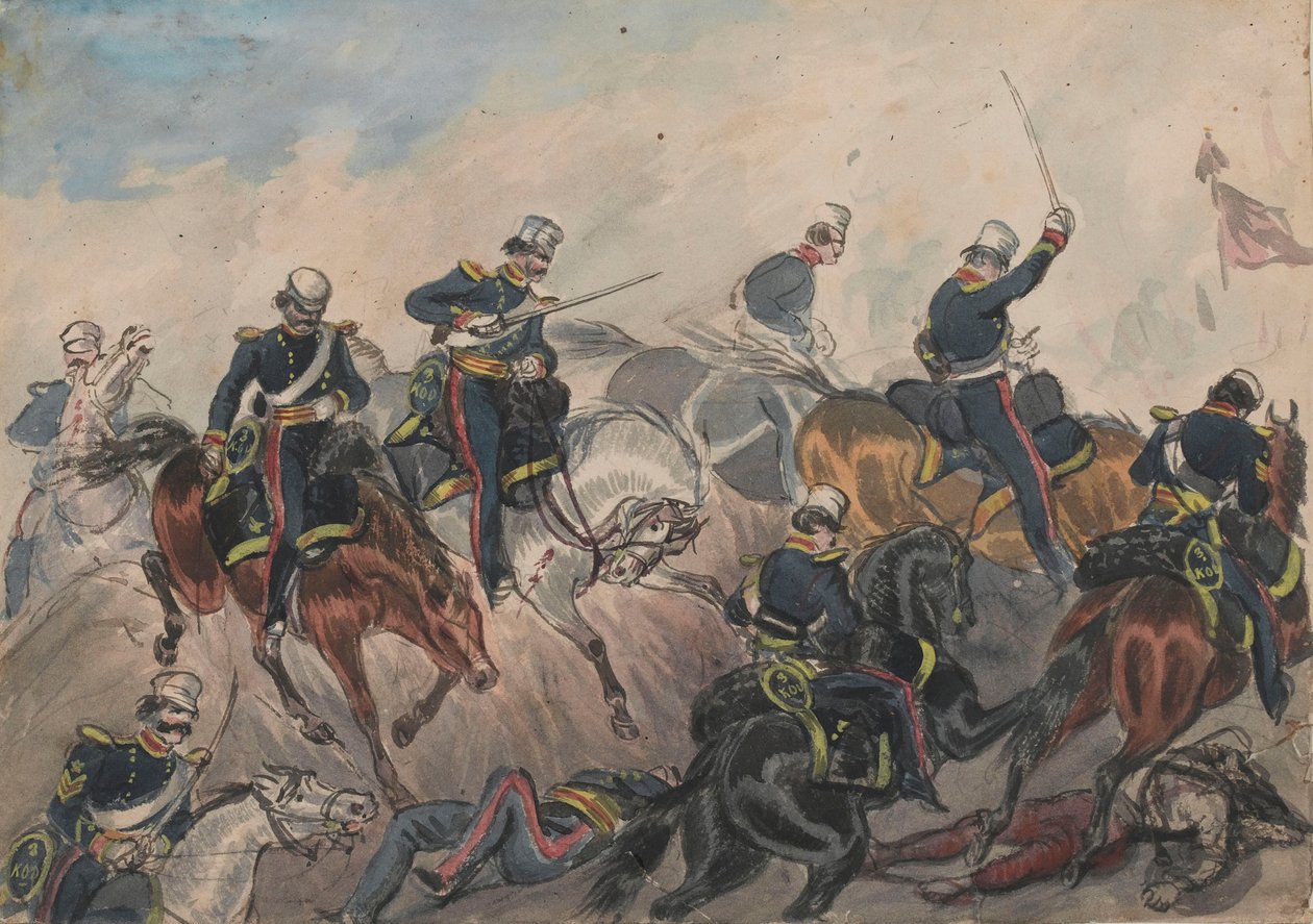 3rd Light Dragoons vid Ferozeshah av Bethune Donald Grant