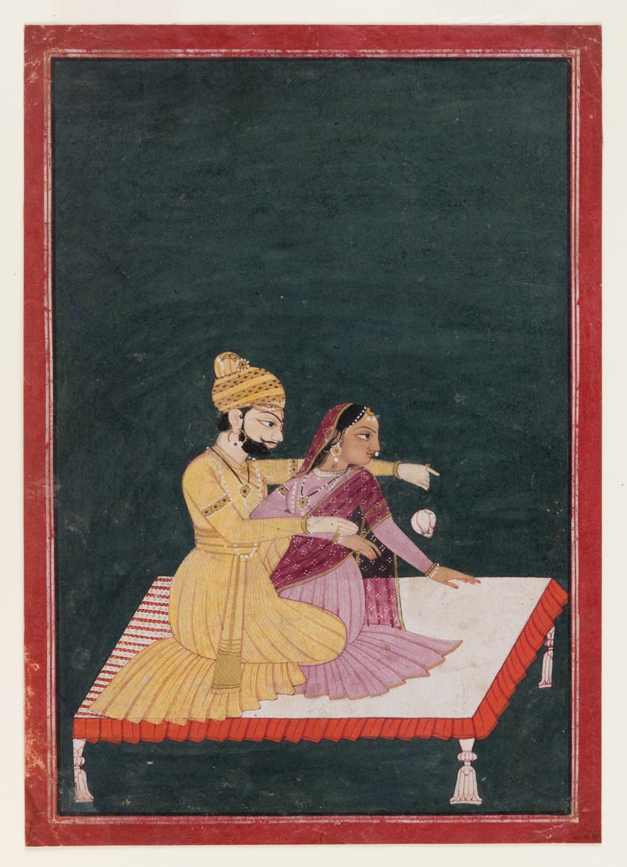 Harsha Hambira Kalyana Raga, före 1795 (wc & guld på papper) av Bhagvan attr. to Bhagvan attr. to