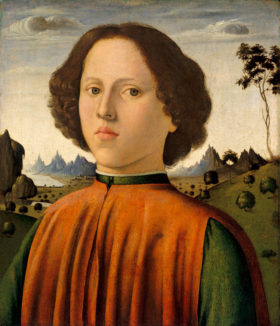 Porträtt av en pojke, ca 14761480 (olja och tempera på panel) av Biagio d