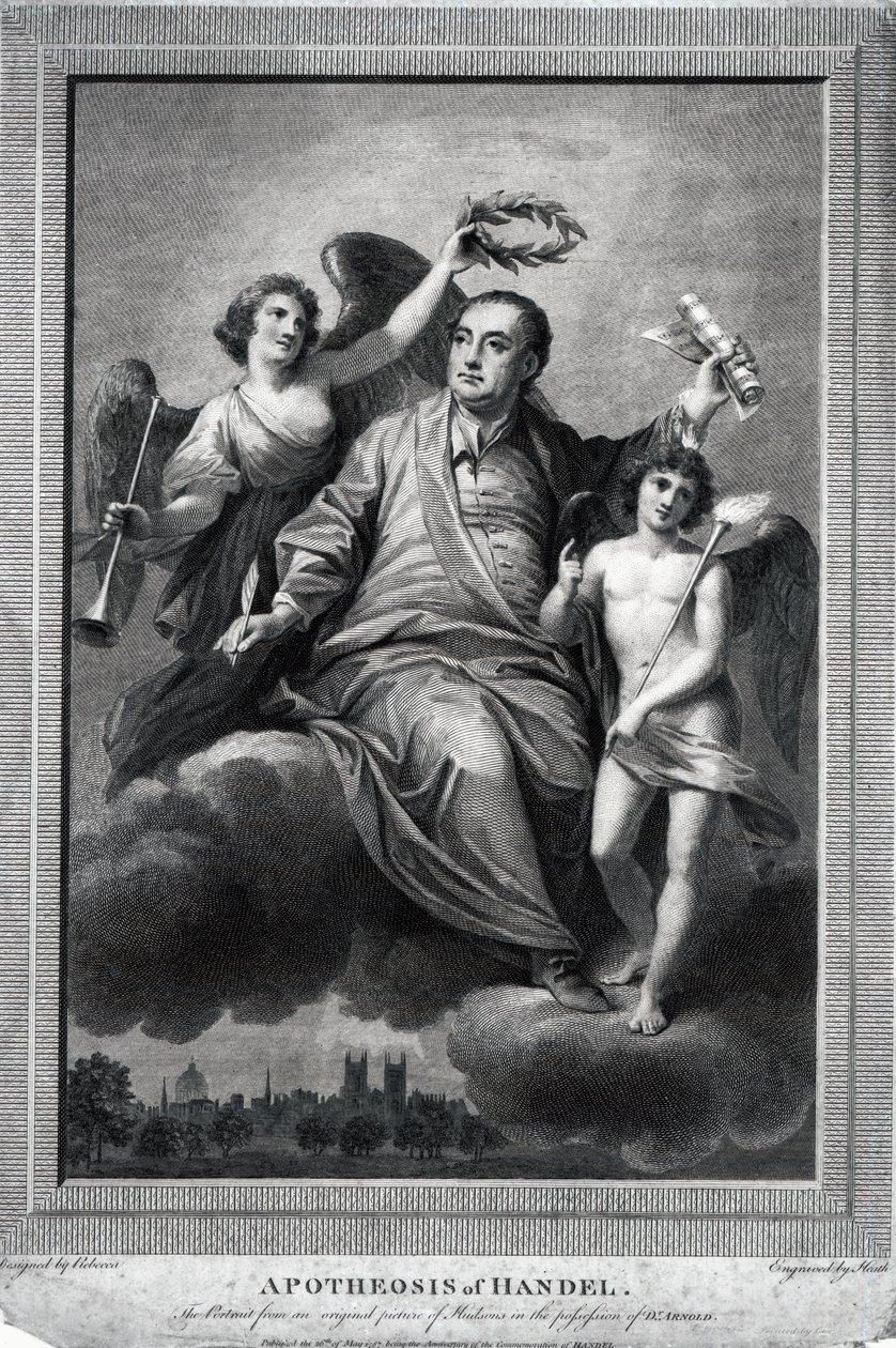 Händels apoteos, 1787 av Biagio Rebecca