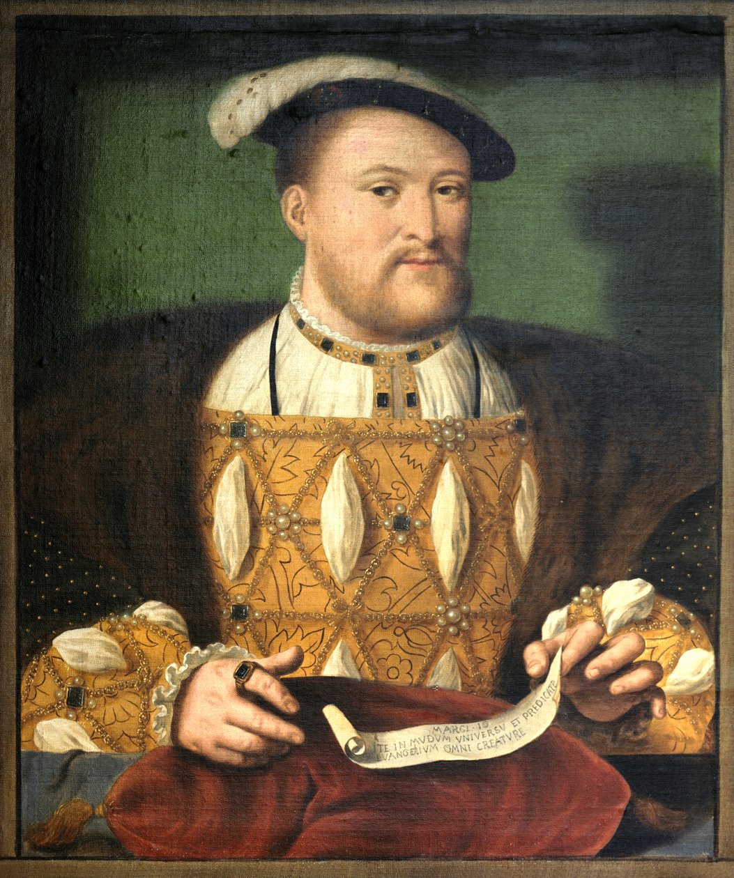 Kung Henrik VIII (olja på duk) av Biagio Rebecca