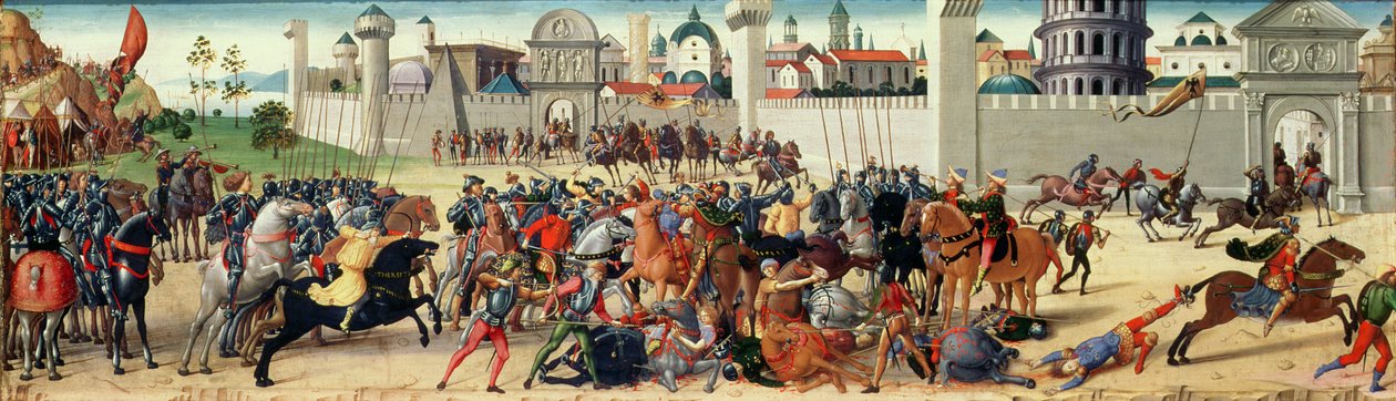 Belägringen av Troja I: Hektors död, ca 1490-95 (se även 69653) av Biagio di Antonio